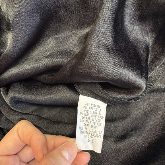 Vtg Dead Stock 90’s Betsey Johnson Black Dress Short Sleeve Made In USA Size 4 - Picture 7 of 7